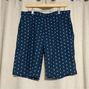Peter Millar Blue Skull Pattern Shorts